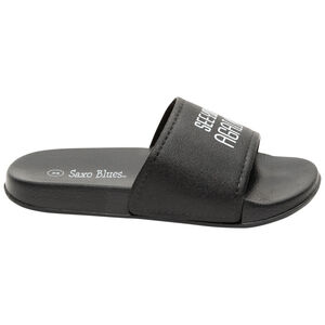 Μπότες με μαύρη πλέξη και μήνυμα για αγόρι 