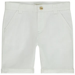 Βερμούδα μονόχρωμη από ύφασμα για αγόρι 