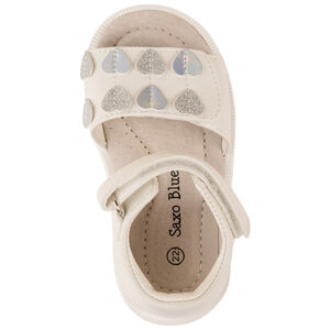 Ανοιχτές σάντες με αυτοκόλλητο και καρδιές για μωρό κορίτσι 