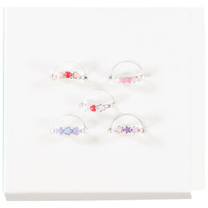 Σετ από 5 φανταστικές δαχτυλίδια για κορίτσι 