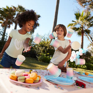 T-shirt με κοντά μανίκια και γυαλιστερό τύπωμα για κορίτσι 