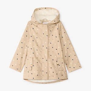 Πάρκα με τυπωμένα πουά και επένδυση για κορίτσι 