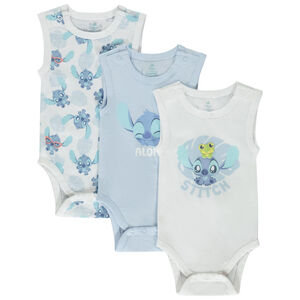 Σετ από 3 αμάνικα bodies Stitch Disney για μωρό αγόρι Main Σετ από 3 αμάνικα bodies Stitch Disney για μωρό αγόρι