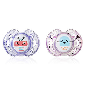 Πιπίλες σιλικόνης FUN 0-6 μηνών 2τμχ 