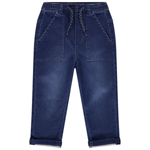 Jean à poches effet denim et taille élastique pour bébé garçon  