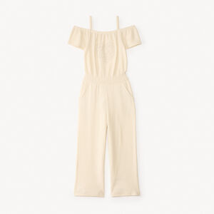 Φόρεμα με ανοιχτούς ώμους και κεντημένη καρδιά για κορίτσι 