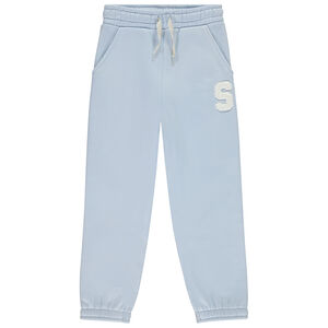 Φόρμα jogging από πλεκτό με patch bouclettes για κορίτσι 