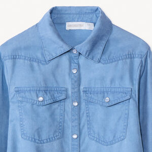 Chemise manches longues style western pour fille 