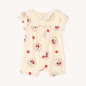 Σαφής κοντή φόρμα με φουσκωτά μανίκια Minnie Disney για κορίτσι μωρού 