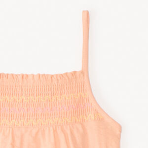 Μπλουζάκι από πλέγμα με ελαστική ραφή για κορίτσι 