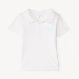 Πολο κοντομάνικο σε ζακάρ με κέντημα αστερία για αγοράκι. 