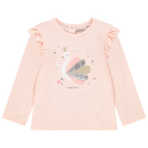 T-shirt μακρυμάνικο σχέδιο κύκνος  για bebe κορίτσι 