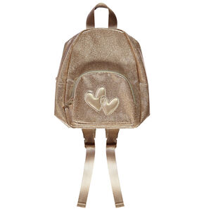 Τσάντα με χρυσό glitter και καρδιές για κορίτσι 