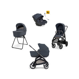 Σύστημα Μεταφοράς Aptica Quattro Darwin Infant Recline Evo Sapphire Blue + Litio-Μαύρος Σκελετός 