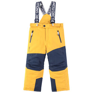 Δίχρωμο αδιάβροχο παντελόνι σκι με ρυθμιζόμενες και αφαιρούμενες τιράντες 