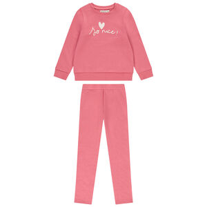 Σετ 2 τμχ. σε molleton με φαντεζί print για κορίτσι 