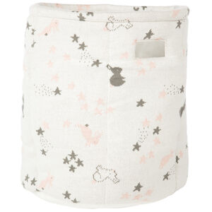 Καλάθι αποθήκευσης πλεκτό με σχέδιο λαγουδάκια 