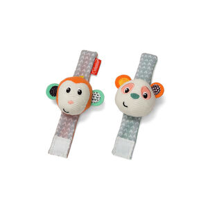 Κουδουνίστρα Καρπού Wrist Rattles Monkey/Panda 