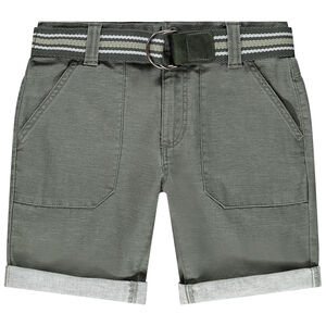 Bermuda cargo en coton et lin pour garçon Main Bermuda cargo en coton et lin pour garçon
