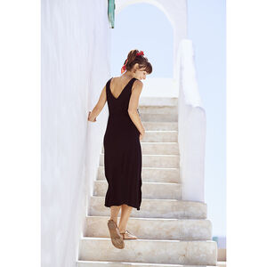 Φόρεμα μακρύ με τιράντες για γυναίκα 