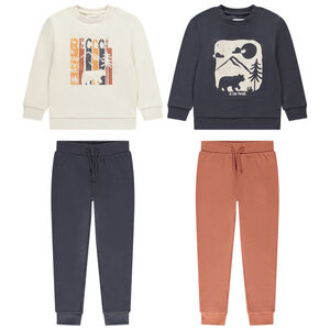 Σετ από 2 εναλλασσόμενα σύνολα jogging για αγόρι 