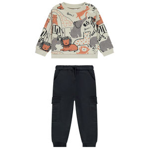 Σετ φόρμας με σχέδιο σαφάρι για μωρό αγόρι 