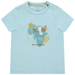 T-shirt κοντομάνικο με οργανικό βαμβάκι σχέδιο Afrique 