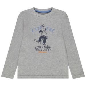 T-shirt manches longues en jersey fancy print et broderies pour garçon Main T-shirt manches longues en jersey fancy print et broderies pour garçon