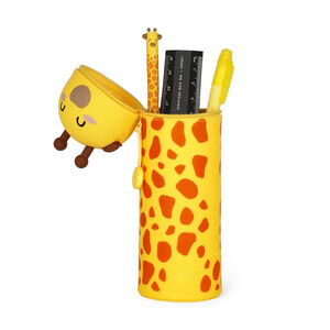 Trousse 2 en 1 en silicone Kawaii Girafe 