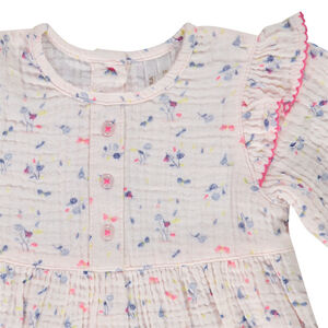 Σετ τουνίκ από διπλή γάζα βαμβακιού + κολάν για bebe κορίτσι 