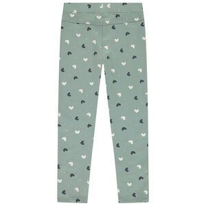 Jegging φαντασίας από ύφασμα french terry για κορίτσι 