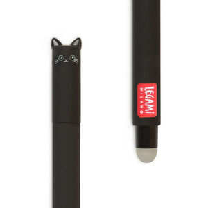 Stylo encre gel effaçable noir Kitty 