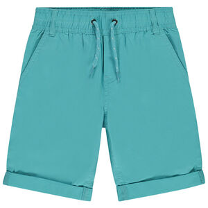 Βερμούδα από μονόχρωμο popeline για αγόρι 