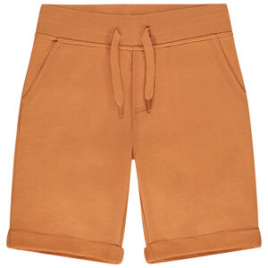 Βερμούδα από molleton μονόχρωμο για αγόρι 
