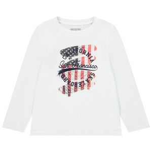 T-shirt μακρυμάνικο σχέδιο φαντεζί για αγόρι Main T-shirt μακρυμάνικο σχέδιο φαντεζί για αγόρι