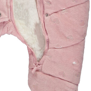 Σαλοπέτα με εκτύπωση από ιριδίζουσες καρδιές για κορίτσι με διαφορετικές λεπτομέρειες ανάλογα με την ηλικία 