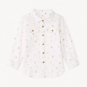 Πουκάμισο με μακριά μανίκια από ύφασμα με εκτύπωση κάκτου για αγόρι μωρού 