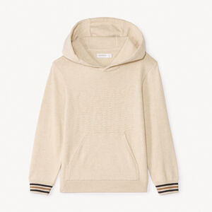 Σακάκι με κουκούλα και jacquard ένδειξη για αγόρι 