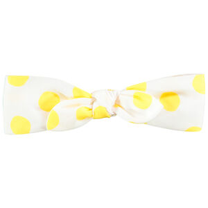 Bandeau effet noué imprimé pois pour bébé fille 
