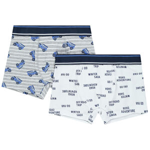 Σετ από 2 boxers με σχέδια φαντεζί 