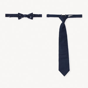 Set cravate + nœud papillon imprimé palmiers pour garçon 