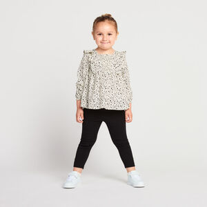 Ensemble 2 pièces avec tunique manches longues fleurie pour bébé fille  Main Ensemble 2 pièces avec tunique manches longues fleurie pour bébé fille
