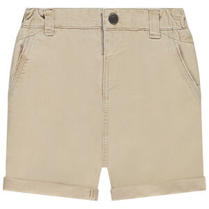 Βερμούδα από μονόχρωμο πικέ για bebe αγόρι 