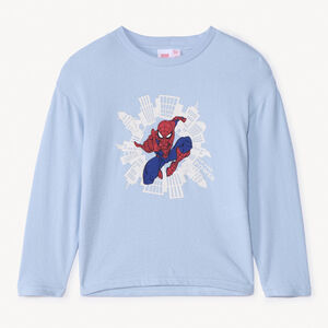 T-shirt μακρυμάνικος Spider-man Marvel oversize για αγόρια 