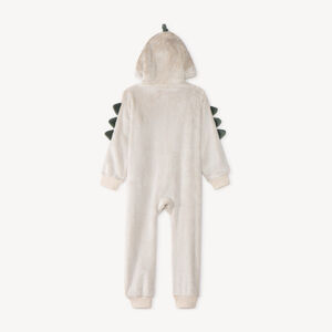 Surpyjama garçon en sherpa à capuche animée 