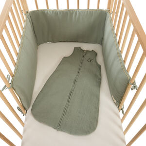 Πράσινη Πάντα Κούνιας Από Γάζα Με 3 Πλευρές 