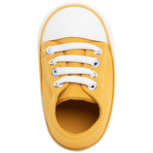 Αθλητικά παπούτσια ψηλά με κορδόνια από ύφασμα για bebe αγόρι 