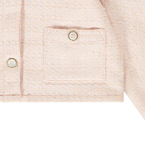 Ζακέτα cardigan σε jacquard με λάμψη για κορίτσι 