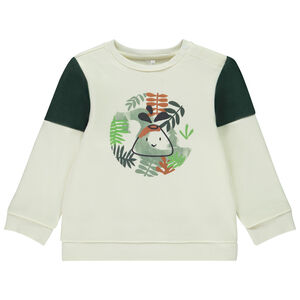 Φούτερ molleton με σχέδιο ηφαίστειο για bebe αγόρι 