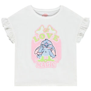 T-shirt κοντομάνικο με βολάν Stitch Disney για κορίτσι Main T-shirt κοντομάνικο με βολάν Stitch Disney για κορίτσι